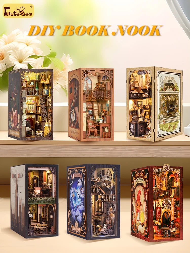 CUTEBEE Book Nook Kit Sets