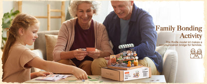 Vienna Bookstore Foldable 2 Story European miniature house kit – view 19