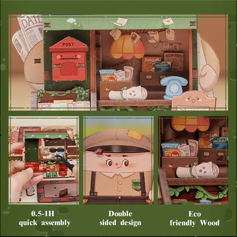 Newsstand Corner DIY Miniature House Kit - View 11 of 14