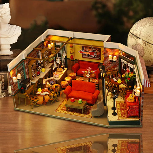 Central Perk Cafe DIY Miniature House Kit - Complete DIY Kit