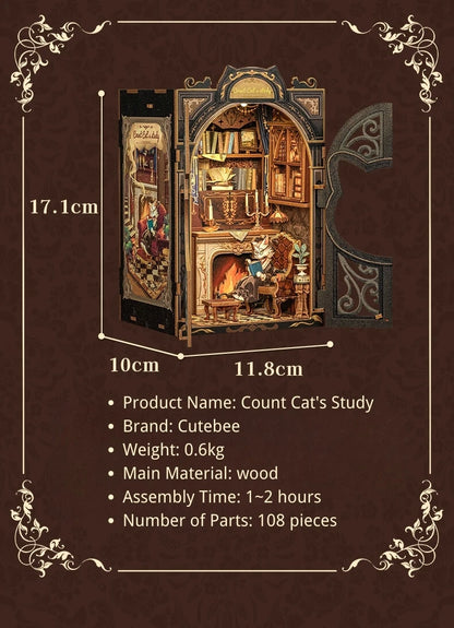 Owl Bookstore DIY Booknook Kit