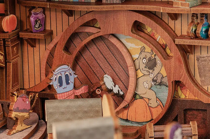 Fantastic Animals DIY Book Nook Kit - Close-up Details