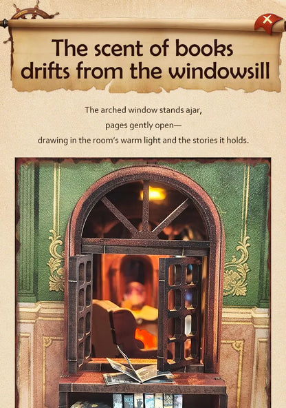 Wooden Miniature Model Owl Library Magic 3d wooden puzzle – view 12