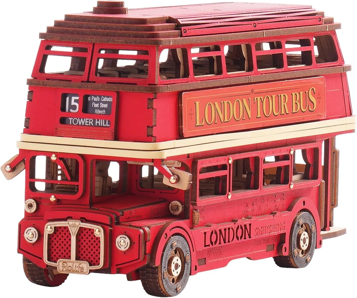 London Tour Bus miniature house kit – complete kit