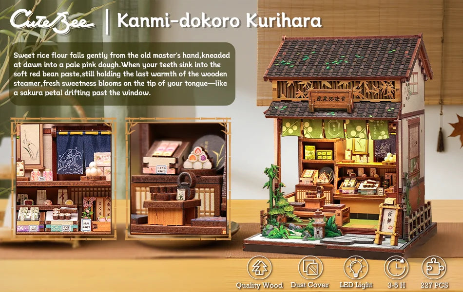 Miniature Bookshelf Insert Wooden book nook kit – view 38