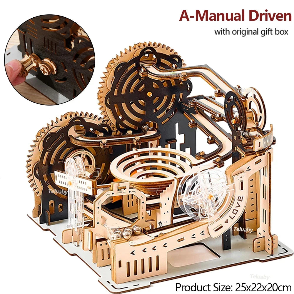 Marble Run Set Mechanical Model 3d wooden puzzle – view 44
