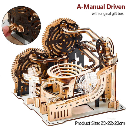 Marble Run Set Mechanical Model 3d wooden puzzle – view 19