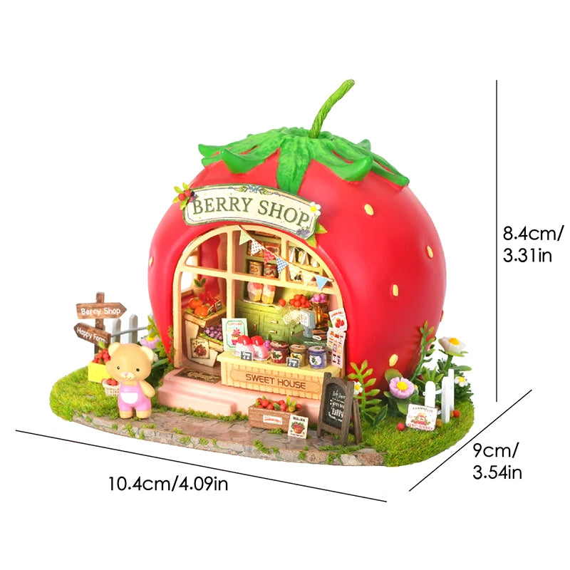 Wooden Miniature Furniture miniature house kit – detailed view