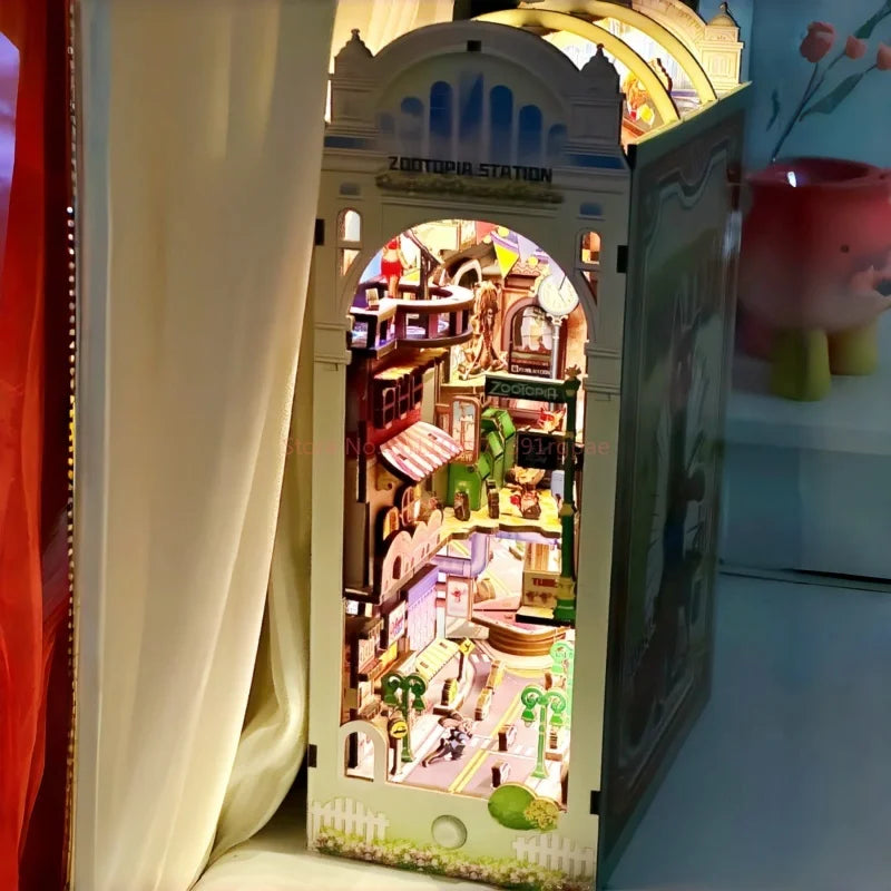 Zootopia Judy DIY Book Nook Kit - Assembly Components