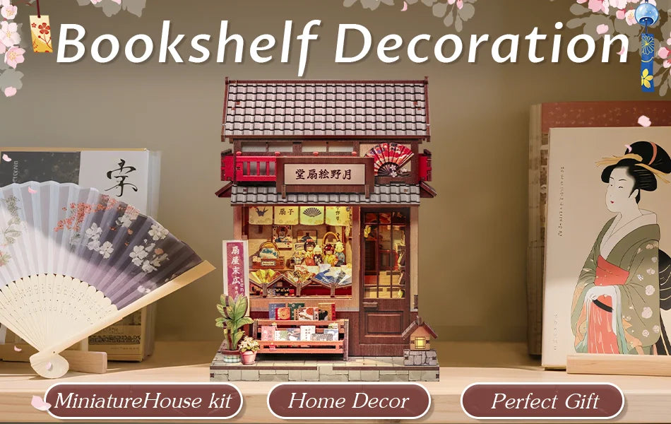 Miniature Bookshelf Insert Wooden book nook kit – view 27