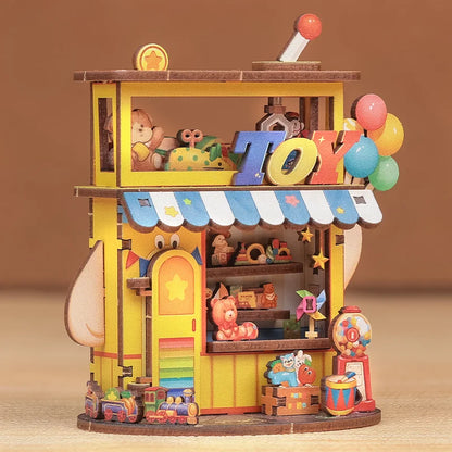 Toy Store Corner DIY Miniature House Kit - Complete DIY Kit