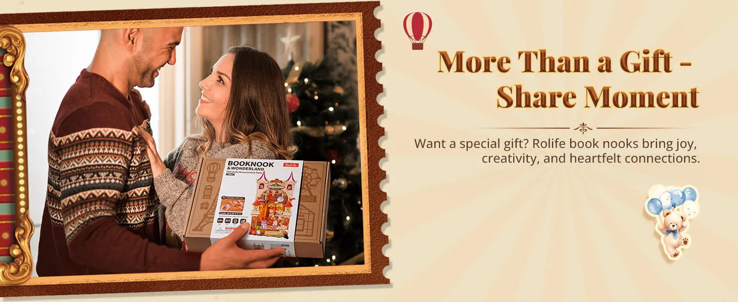 Fairytale Amusement Park book nook kit – building process