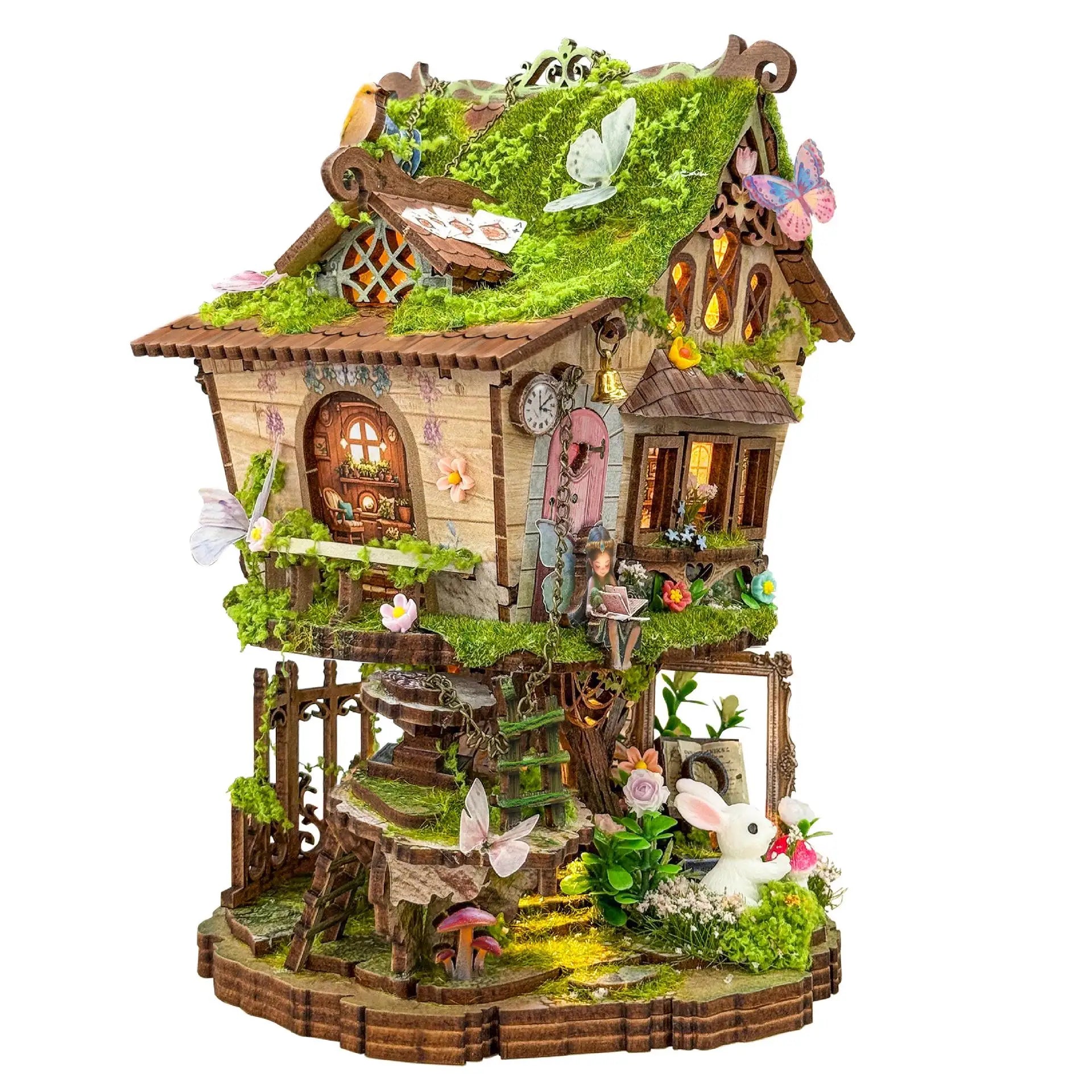 Rowan Treehouse DIY Miniature House Kit - Assembly Components