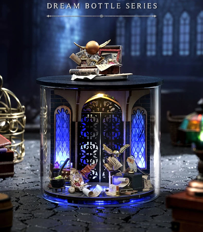 Cozy Bedroom Loft DIY Miniature House Kit - Close-up Details