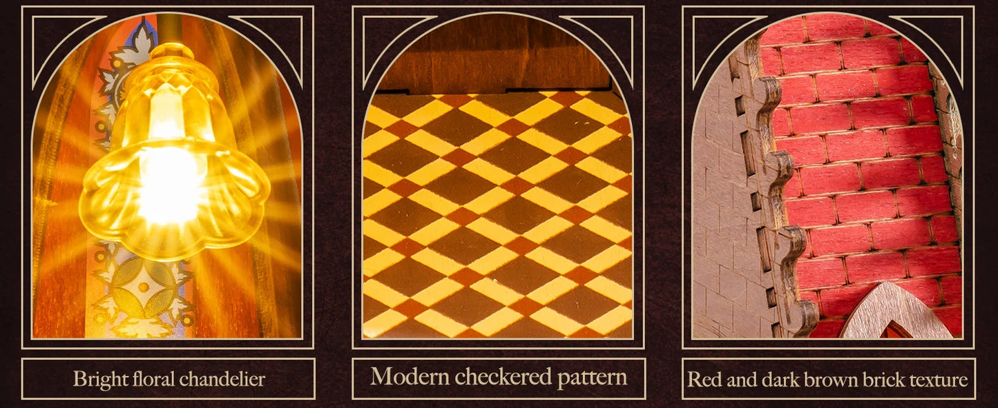 Tg Series Gothic Architecture Building 3 book nook kit – view 17