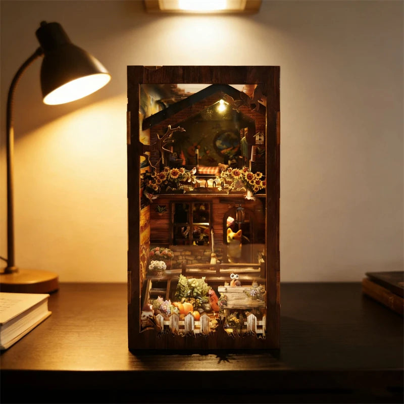 Country Cottage DIY Book Nook Kit - Assembly Components