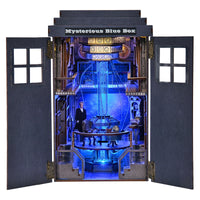 Blue telephone booth