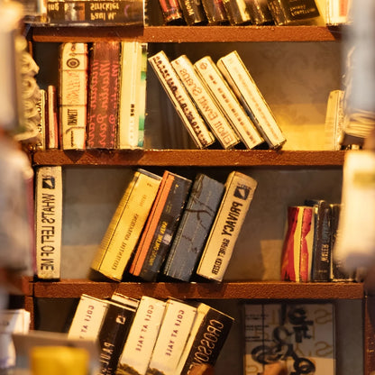 Mini Booknook in the Library 3d wooden puzzle – display setup