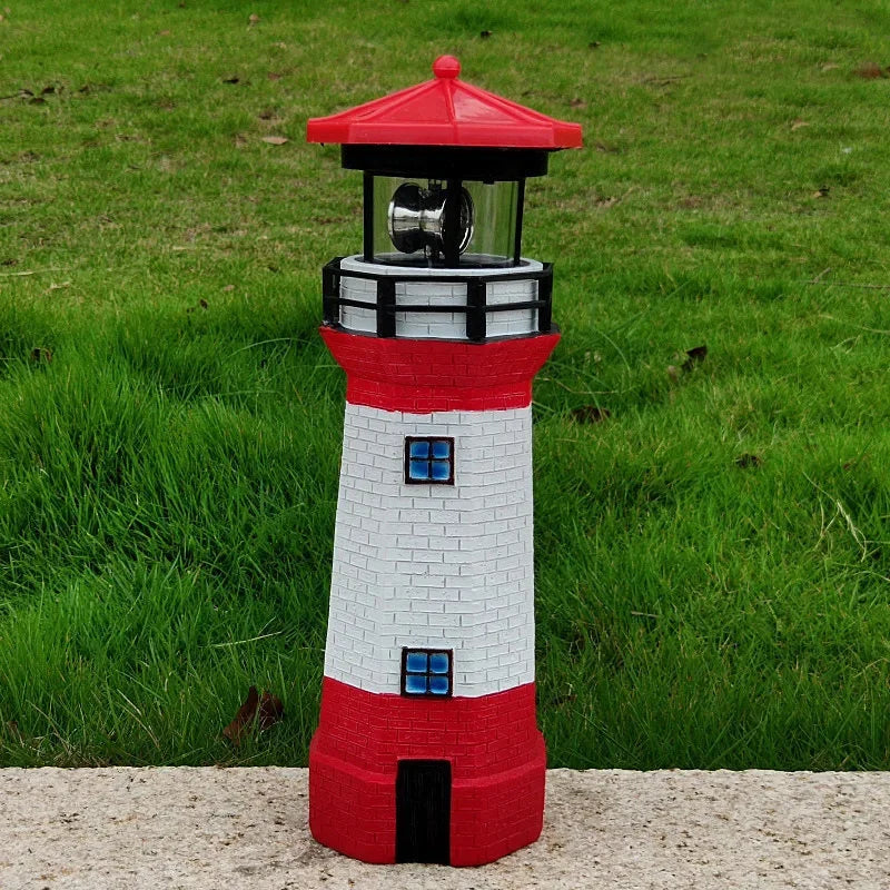 Solar Rotating Lighthouse Decor book nook kit – close-up details