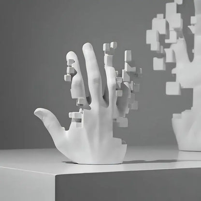 Mosaic Palm Resin Sculpture book nook kit – side angle