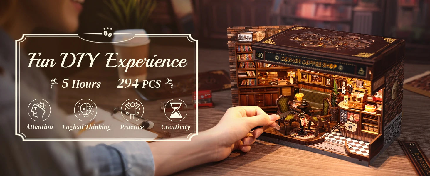 Light Bookshelf Insert book nook kit – view 11