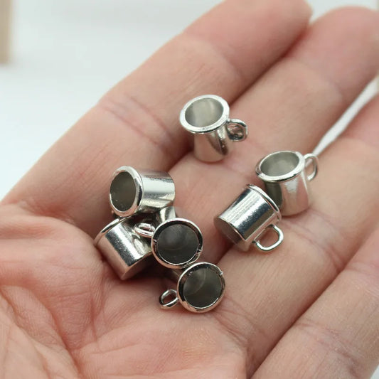 Miniature Alloy Coffee Cups – Set of 3 | 1:12 Scale Dollhouse Metal Mugs