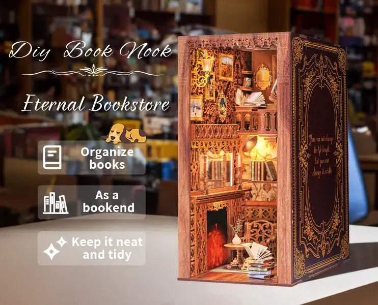 CUTEBEE Book Nook Kit Sets
