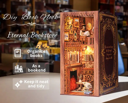 CUTEBEE Book Nook Kit Sets