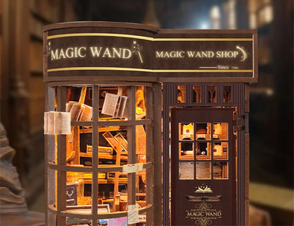 Wizard’s Study DIY Book Nook Kit – Magic Library Miniature for Bookshelf Decor