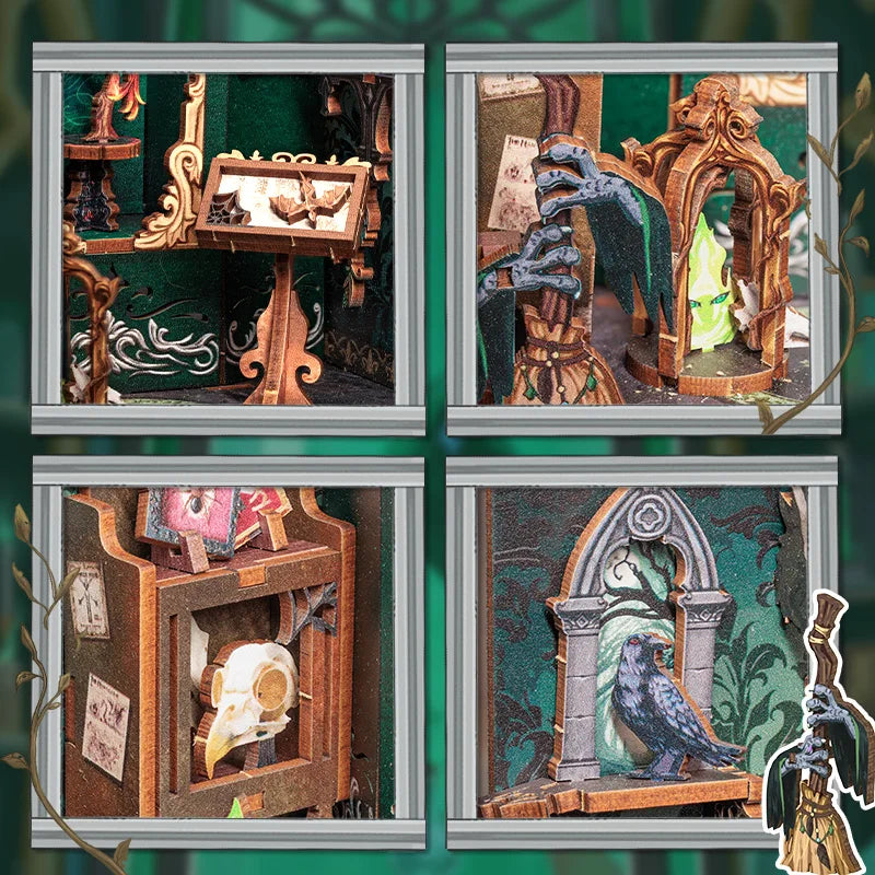 Darkness Herbarium DIY Book Nook Kit - Size Reference