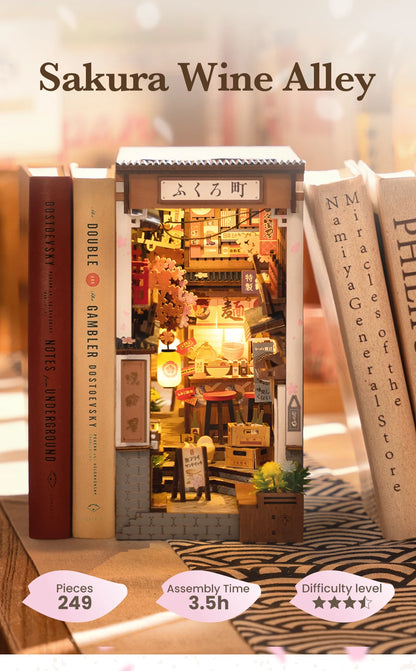 Sakura Wine Alley DIY Booknook Kit