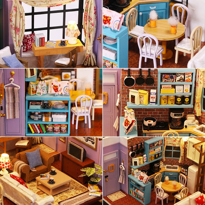 Monica s Apartment DIY Miniature House Kit - Assembly Components