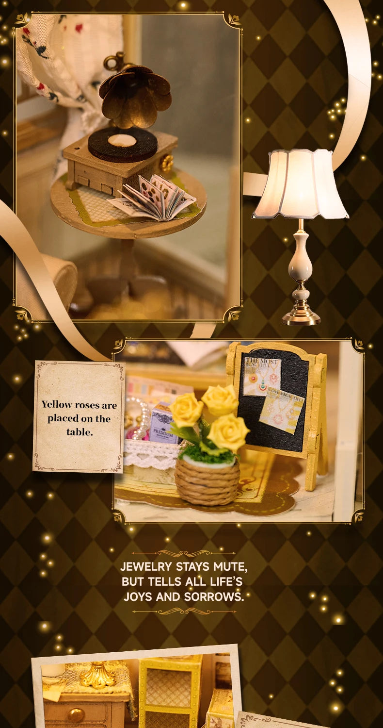 Jewelry Store DIY Miniature House Kit - Interior Design