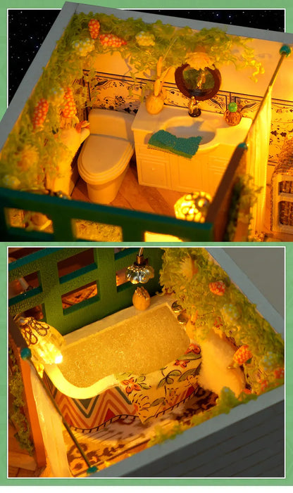 Wooden Bohemian Loft Miniature LED 3d wooden puzzle – view 15