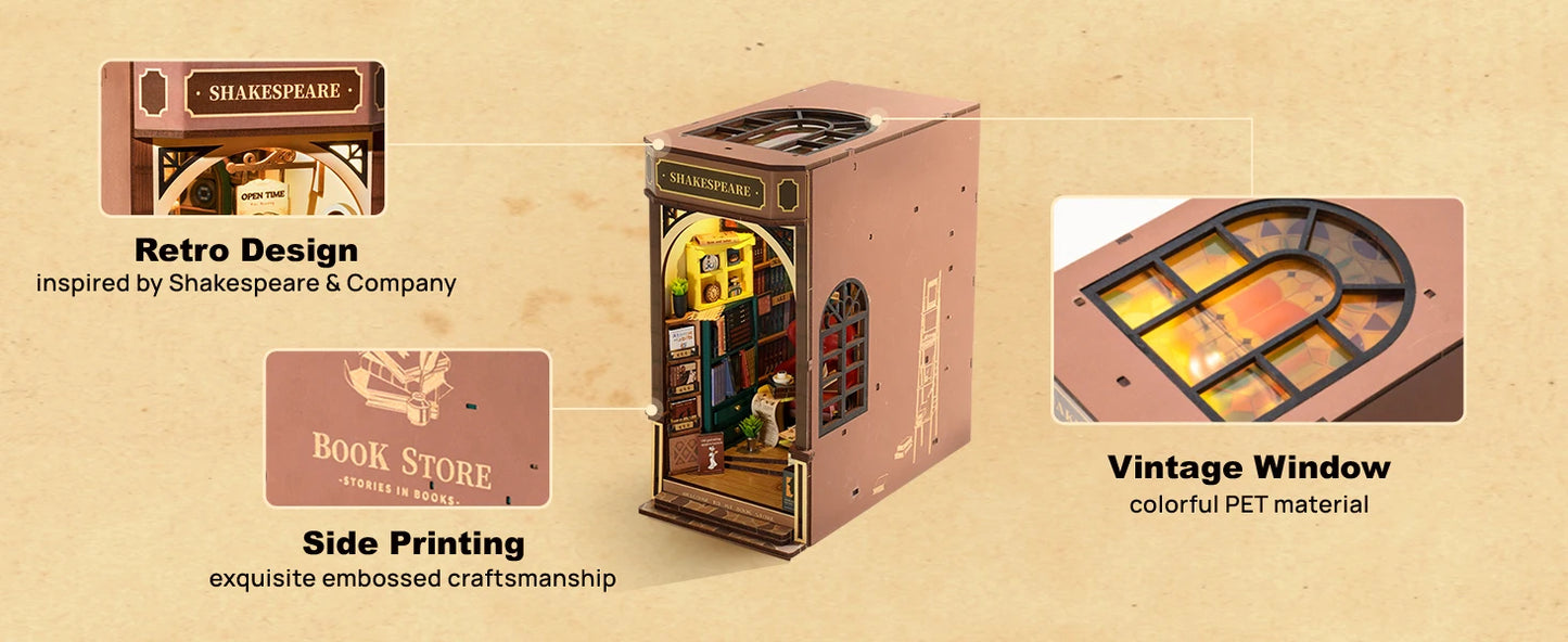 Shakespeare DIY Book Nook Kit