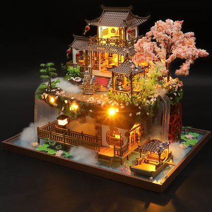 Big Chinese Garden DIY Dollhouse Kit