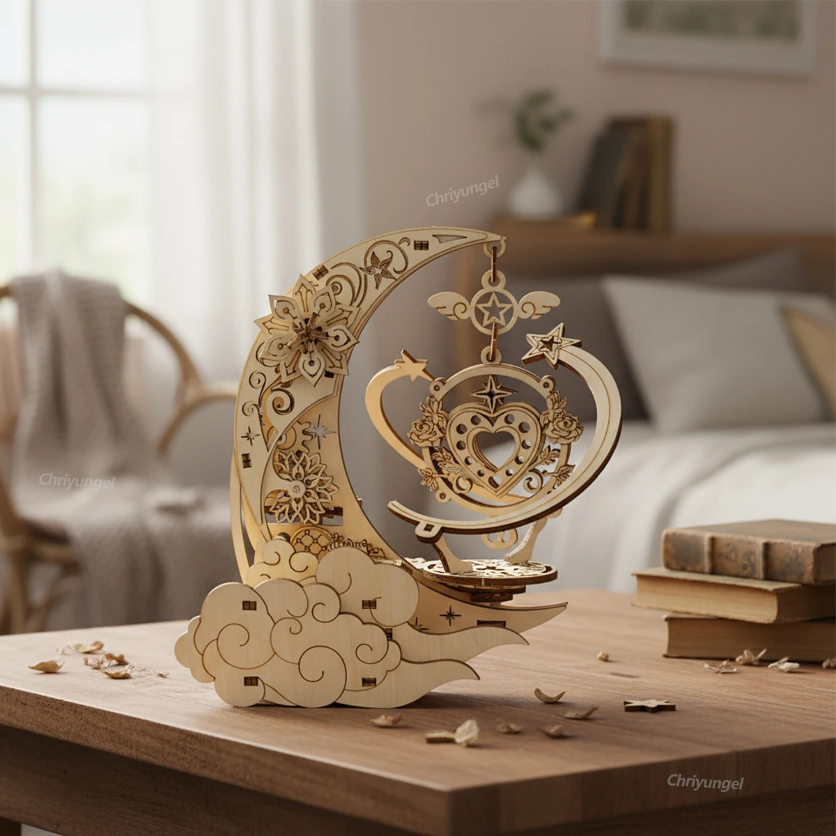 Moon Star Model Rotating 3d wooden puzzle – view 24
