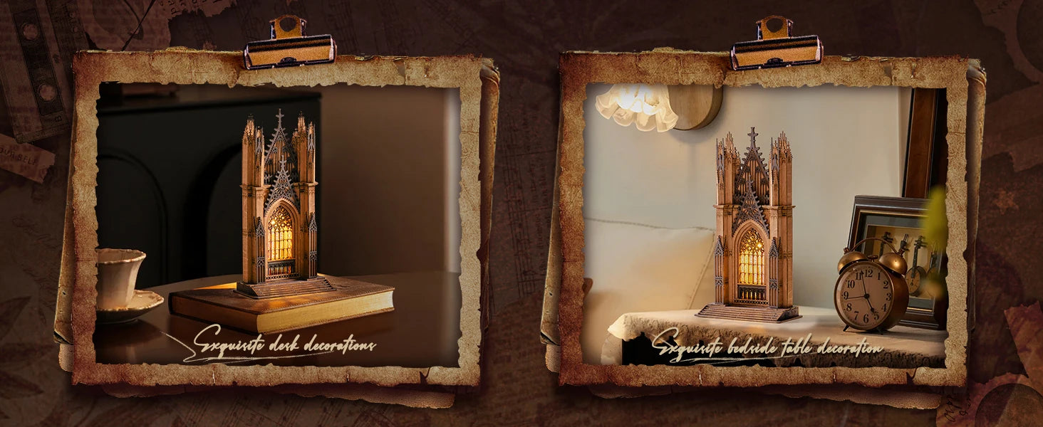 Tg Series Gothic Architecture Building 3 book nook kit – building process