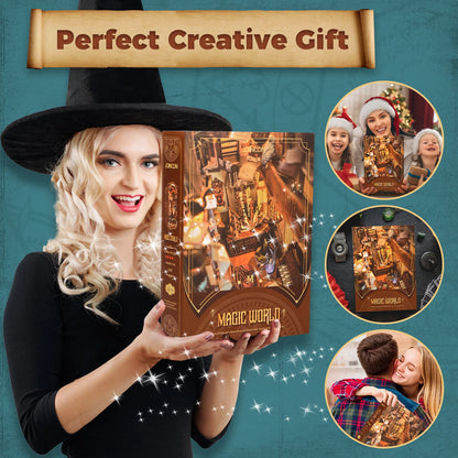 Magic World DIY Book Nook Kit – Wizard Study Room for Fantasy Lovers