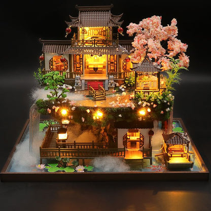 Big Chinese Garden DIY Dollhouse Kit
