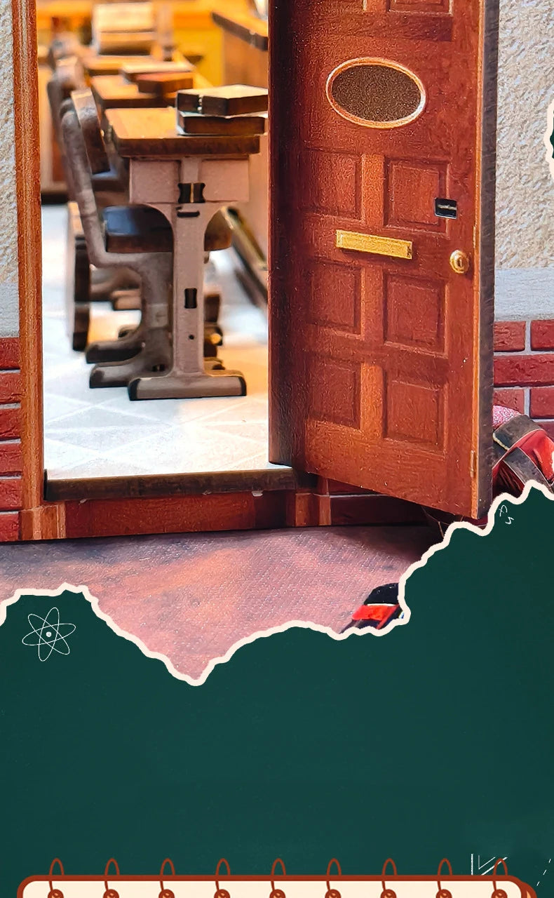 Wooden the Classroom Miniature Student Days 3d wooden puzzle – view 23