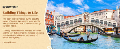 Robotime Romantic Venice Book Nook Kit