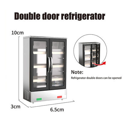 Accessorio in miniatura per frigorifero e congelatore 1:12