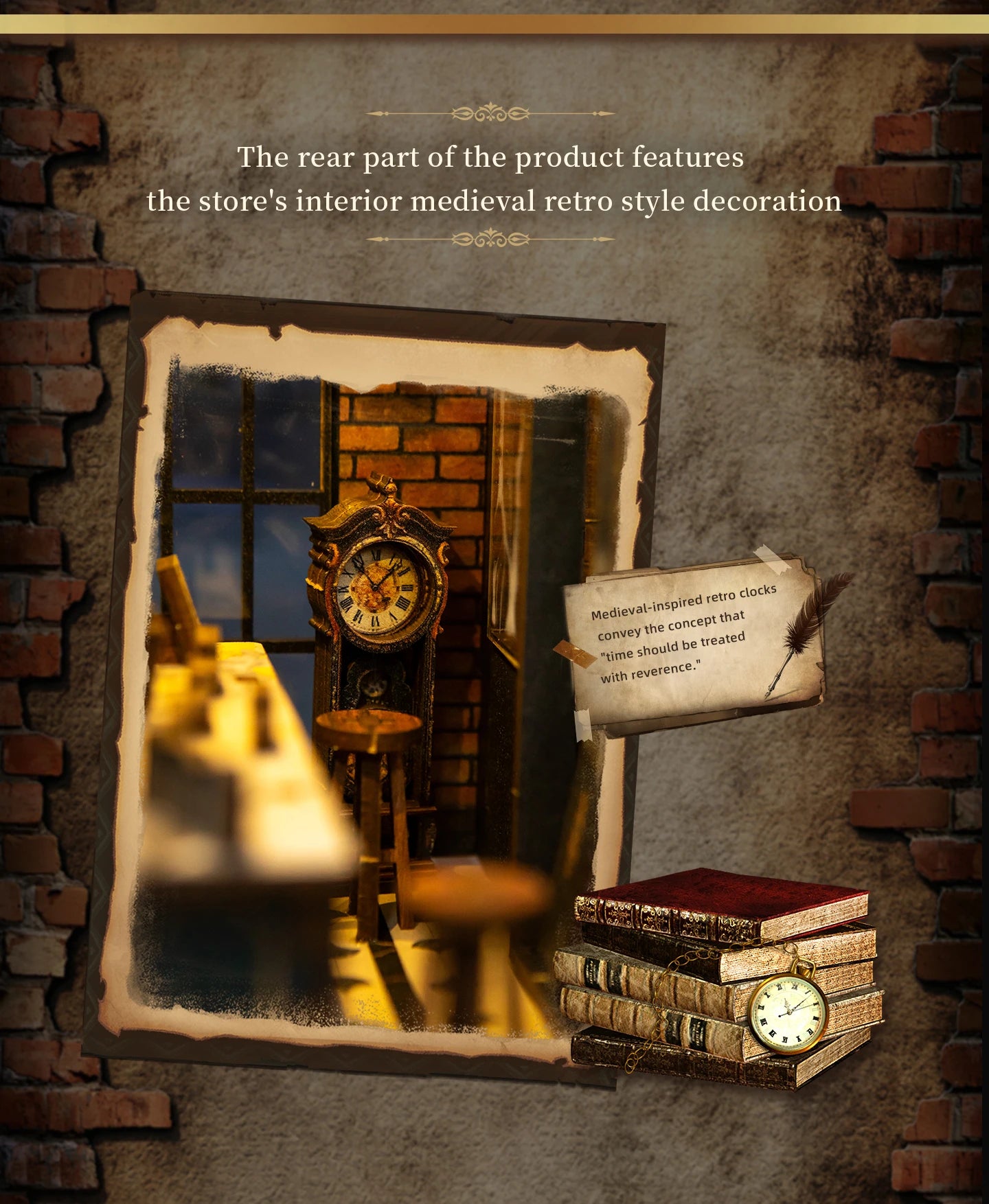 Wooden Green Crystal Coffee Shop Miniature 3d wooden puzzle – view 20