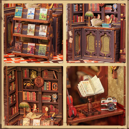 Owl Bookstore DIY Booknook Kit