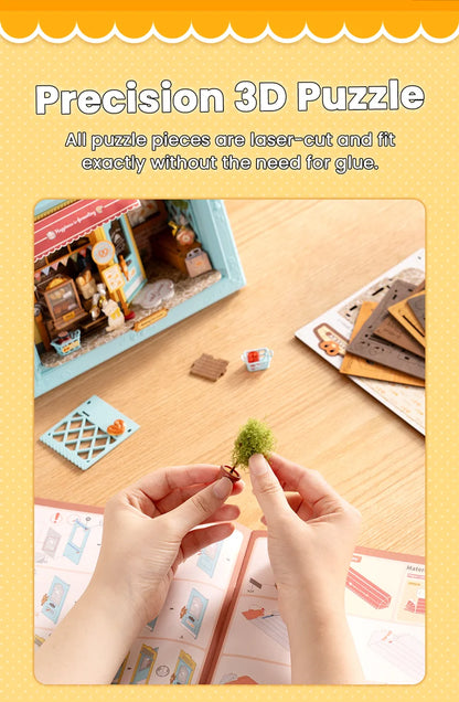 3D Shadow Box LED Light Up with Frame 3d wooden puzzle – side angle