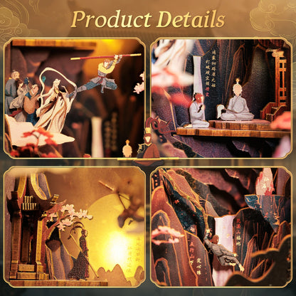 Chinese Style Courtyard DIY Book Nook Kit - Packaging Contents