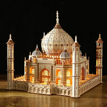 House Royal Castle Taj Mahal 3d wooden puzzle – complete kit