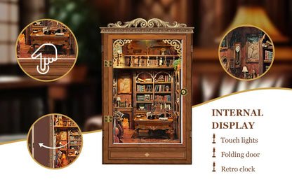 Time Book House DIY Book Nook Kit - Detailed View