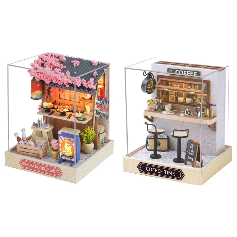 Sakura Noodles Shop DIY Dollhouse Kit